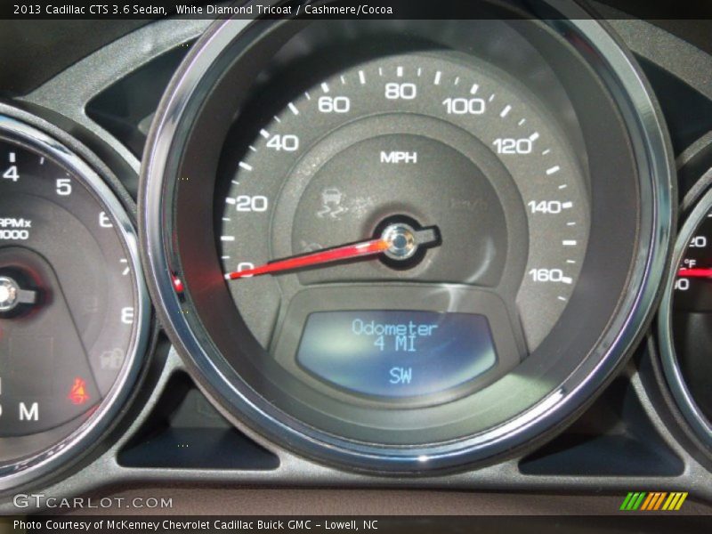 White Diamond Tricoat / Cashmere/Cocoa 2013 Cadillac CTS 3.6 Sedan