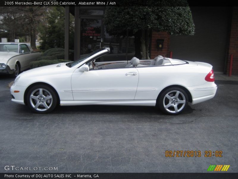 Alabaster White / Ash 2005 Mercedes-Benz CLK 500 Cabriolet