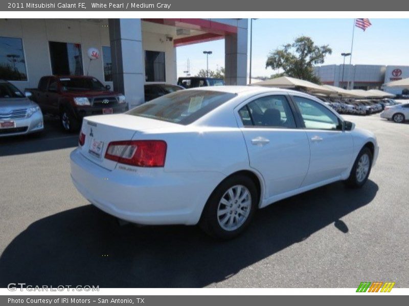 White Pearl / Medium Gray 2011 Mitsubishi Galant FE