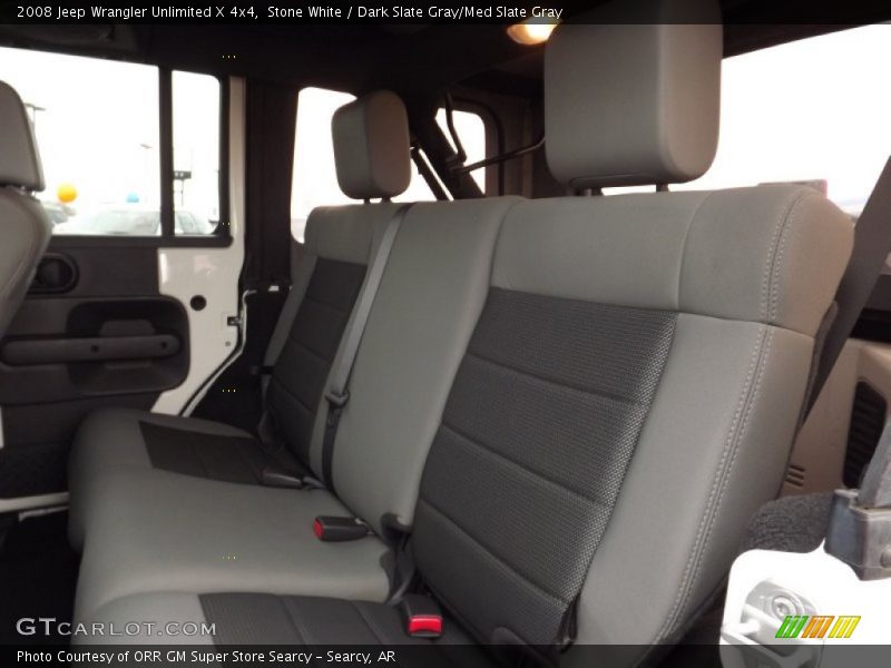 Stone White / Dark Slate Gray/Med Slate Gray 2008 Jeep Wrangler Unlimited X 4x4