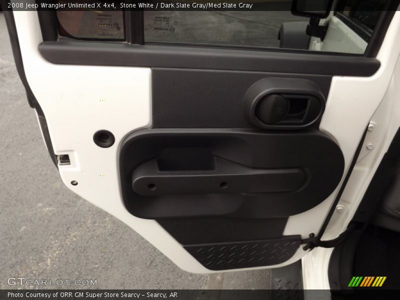 Stone White / Dark Slate Gray/Med Slate Gray 2008 Jeep Wrangler Unlimited X 4x4