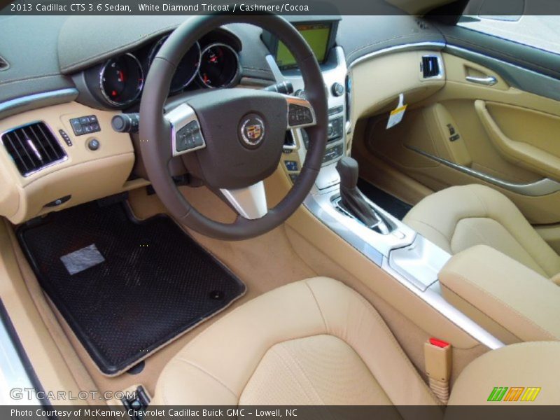 White Diamond Tricoat / Cashmere/Cocoa 2013 Cadillac CTS 3.6 Sedan