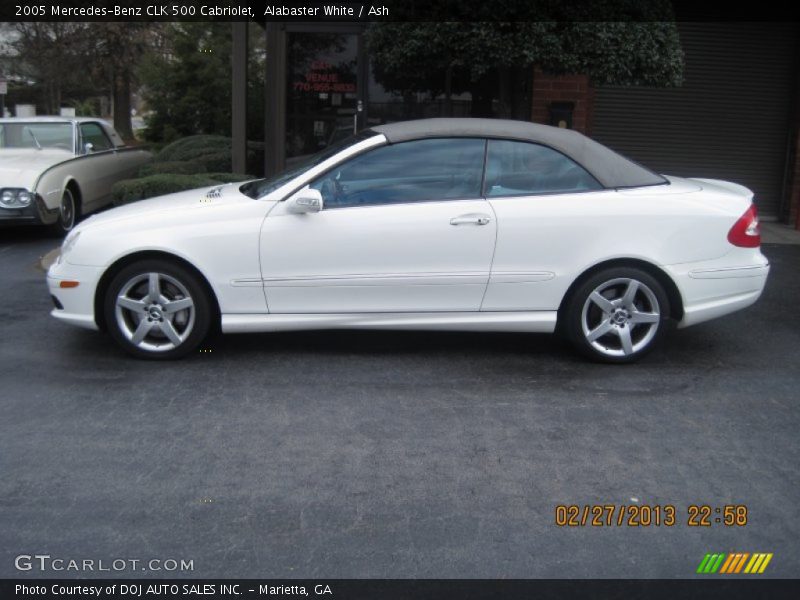 Alabaster White / Ash 2005 Mercedes-Benz CLK 500 Cabriolet