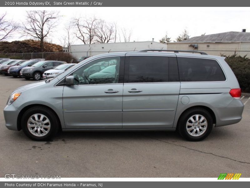 Slate Green Metallic / Gray 2010 Honda Odyssey EX
