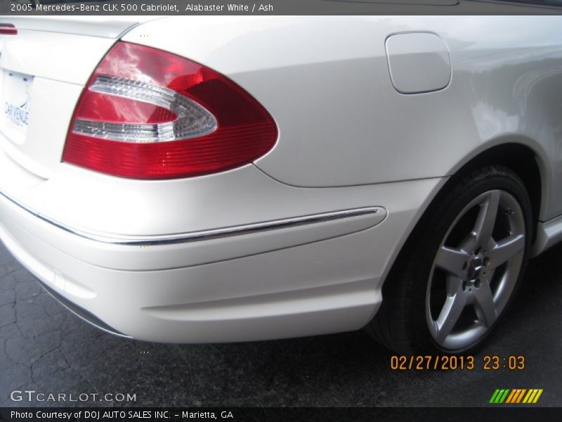 Alabaster White / Ash 2005 Mercedes-Benz CLK 500 Cabriolet