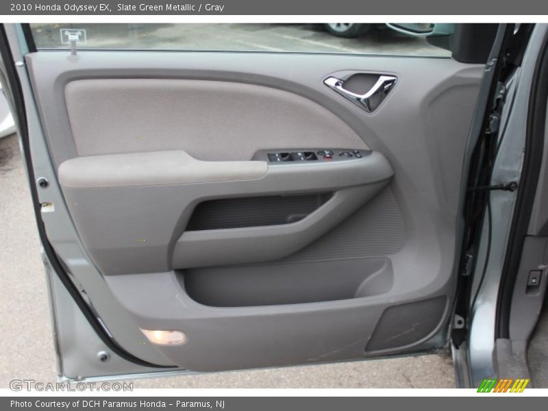 Slate Green Metallic / Gray 2010 Honda Odyssey EX