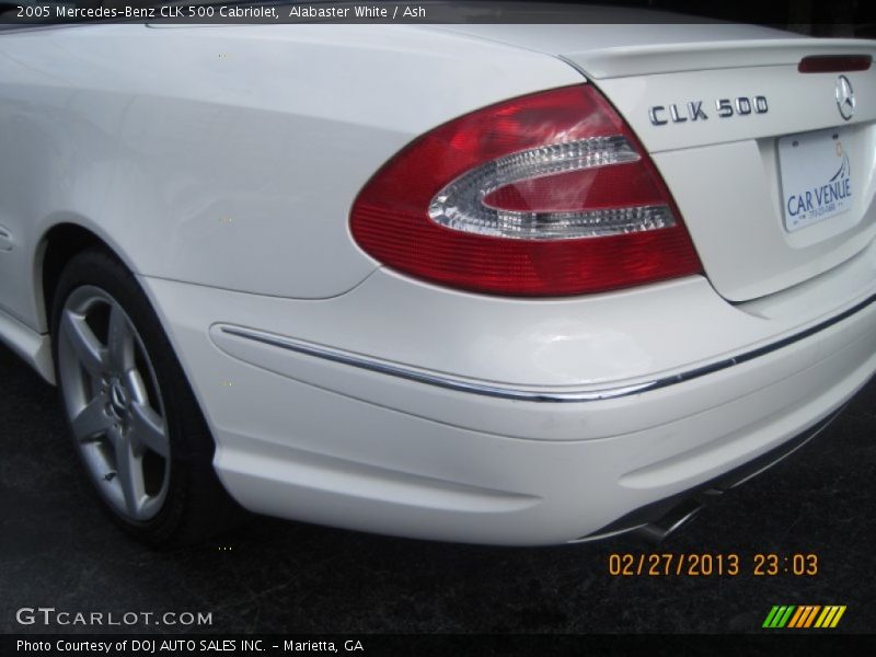 Alabaster White / Ash 2005 Mercedes-Benz CLK 500 Cabriolet
