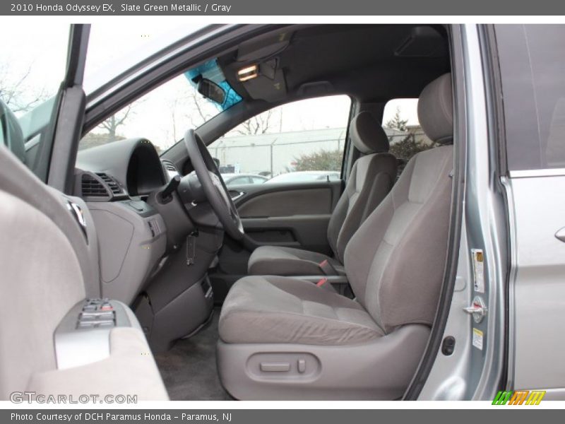 Slate Green Metallic / Gray 2010 Honda Odyssey EX