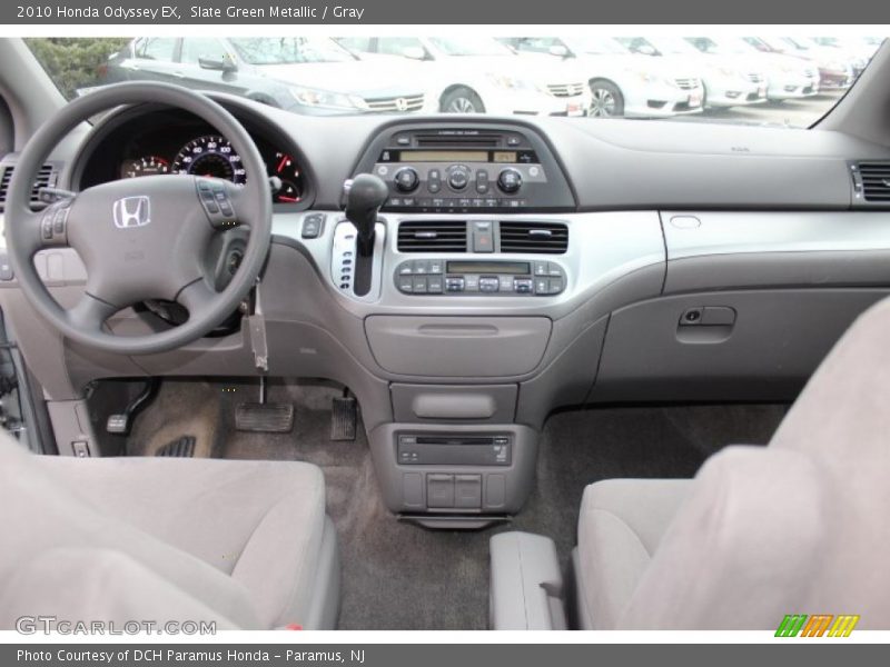 Slate Green Metallic / Gray 2010 Honda Odyssey EX