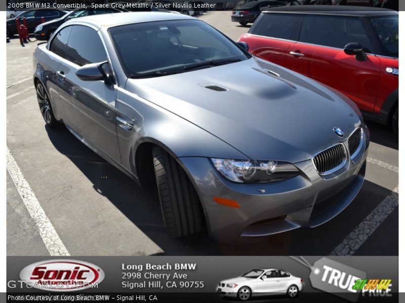 Space Grey Metallic / Silver Novillo Leather 2008 BMW M3 Convertible