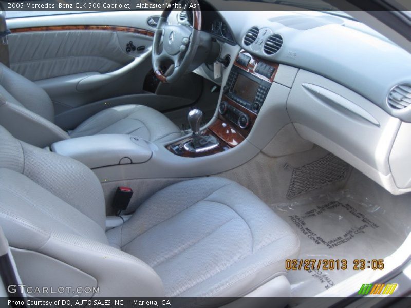 Alabaster White / Ash 2005 Mercedes-Benz CLK 500 Cabriolet