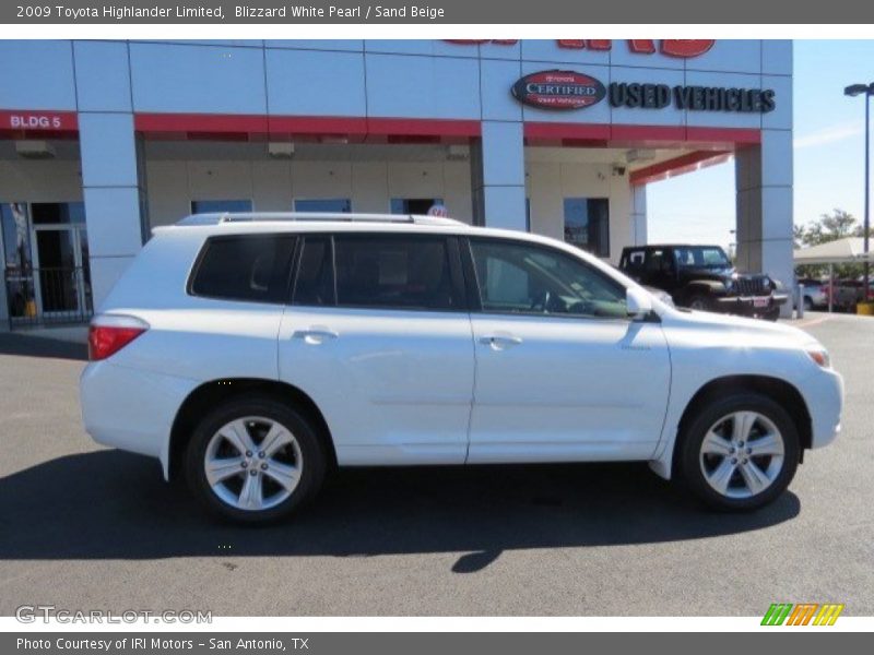 Blizzard White Pearl / Sand Beige 2009 Toyota Highlander Limited