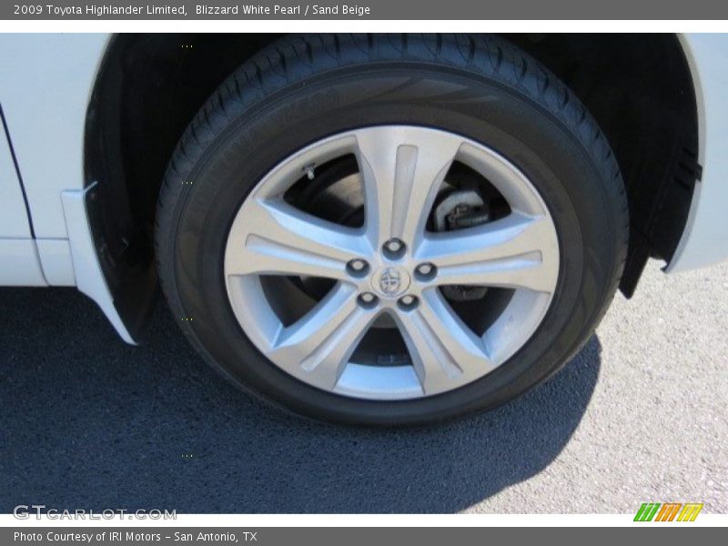Blizzard White Pearl / Sand Beige 2009 Toyota Highlander Limited