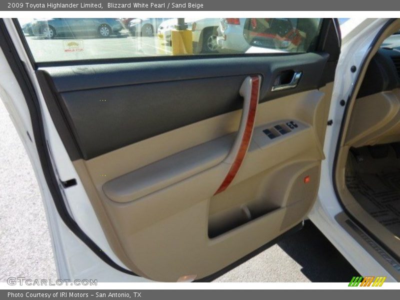 Blizzard White Pearl / Sand Beige 2009 Toyota Highlander Limited