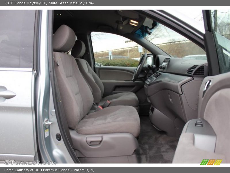 Slate Green Metallic / Gray 2010 Honda Odyssey EX