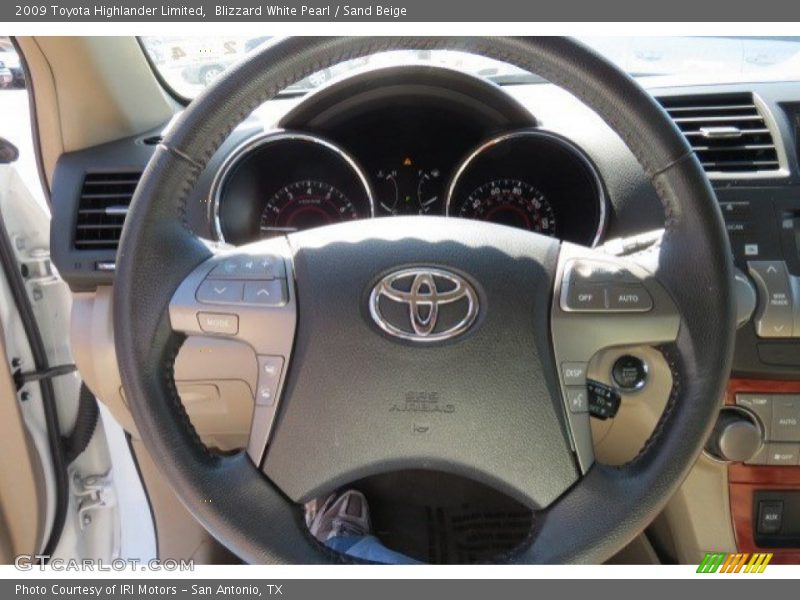 Blizzard White Pearl / Sand Beige 2009 Toyota Highlander Limited