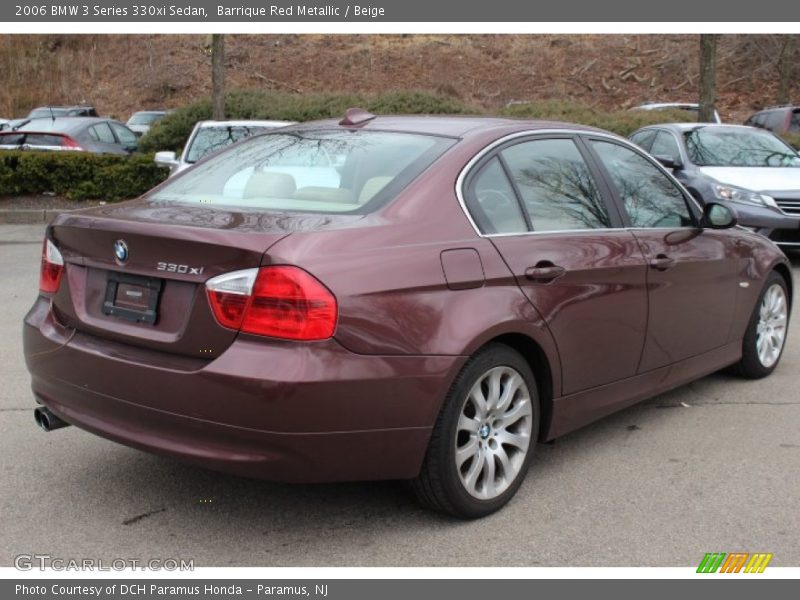 Barrique Red Metallic / Beige 2006 BMW 3 Series 330xi Sedan