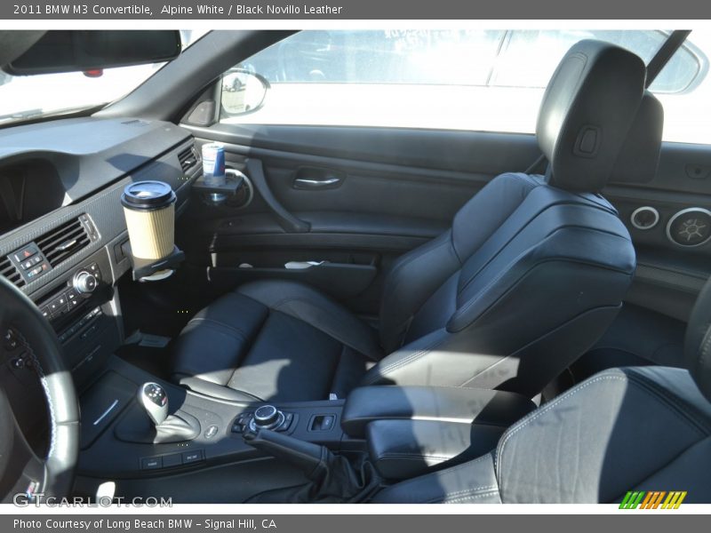 Alpine White / Black Novillo Leather 2011 BMW M3 Convertible
