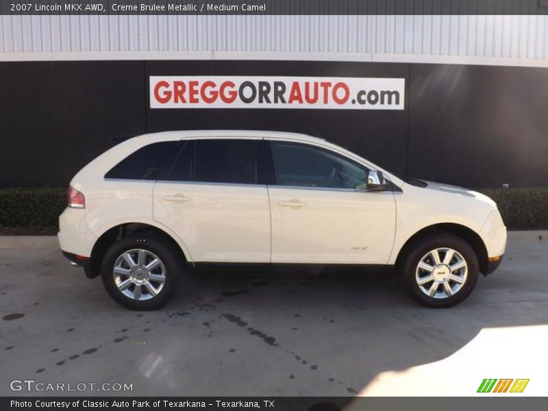 Creme Brulee Metallic / Medium Camel 2007 Lincoln MKX AWD