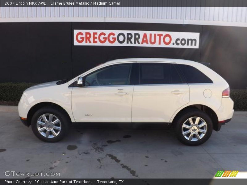 Creme Brulee Metallic / Medium Camel 2007 Lincoln MKX AWD