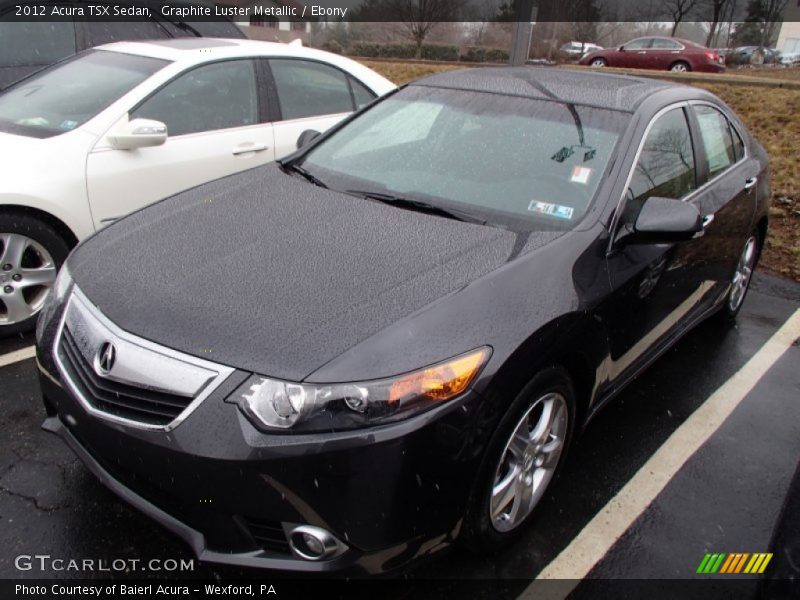 Graphite Luster Metallic / Ebony 2012 Acura TSX Sedan