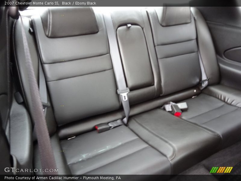 Rear Seat of 2007 Monte Carlo SS
