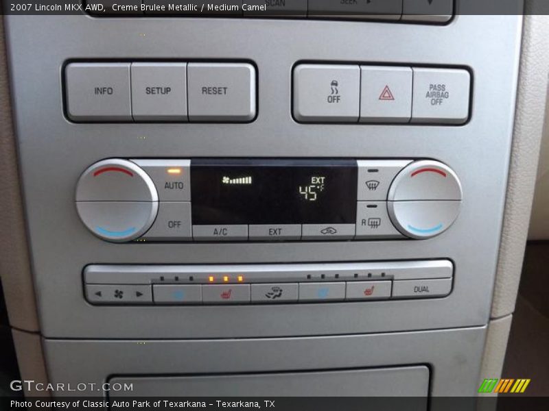 Controls of 2007 MKX AWD