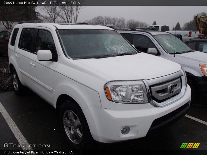 Taffeta White / Gray 2009 Honda Pilot EX-L 4WD
