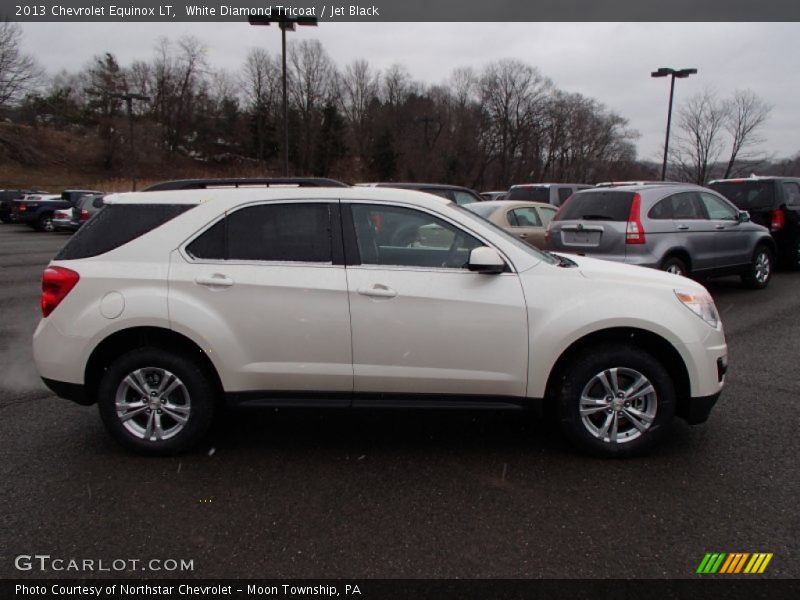 White Diamond Tricoat / Jet Black 2013 Chevrolet Equinox LT