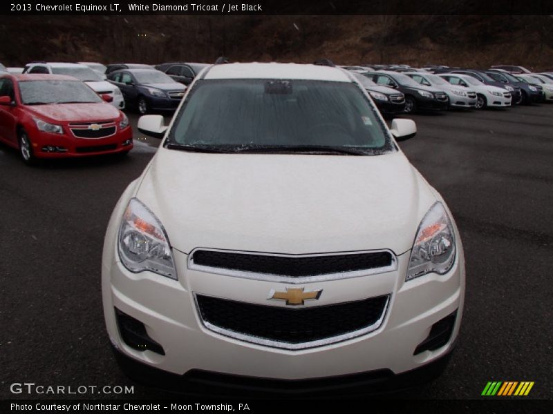 White Diamond Tricoat / Jet Black 2013 Chevrolet Equinox LT