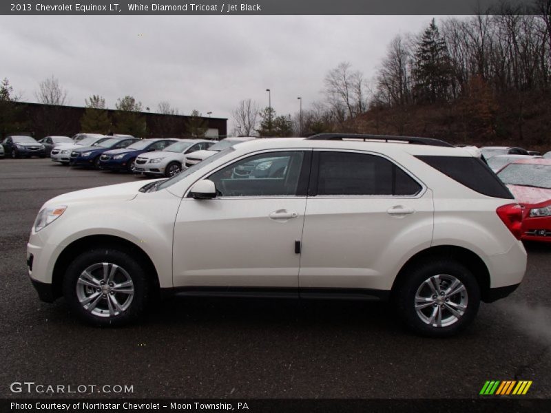 White Diamond Tricoat / Jet Black 2013 Chevrolet Equinox LT