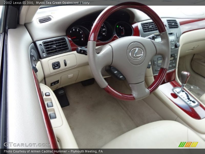 Mystic Sea Green Opalescent / Ivory 2002 Lexus ES 300