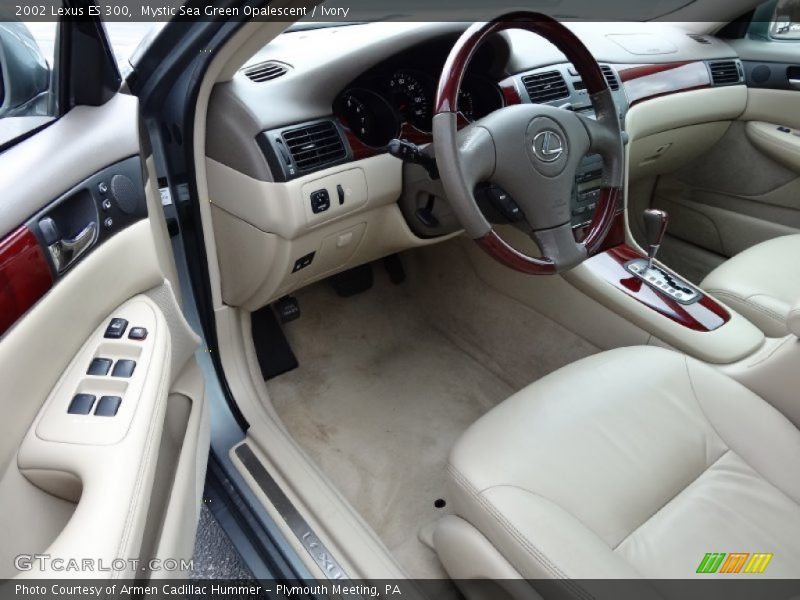 Mystic Sea Green Opalescent / Ivory 2002 Lexus ES 300