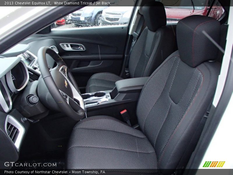White Diamond Tricoat / Jet Black 2013 Chevrolet Equinox LT