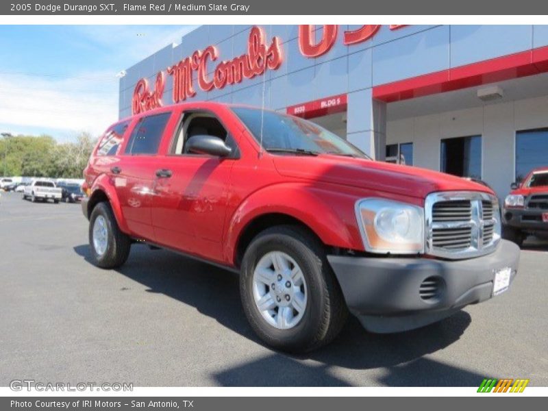 Flame Red / Medium Slate Gray 2005 Dodge Durango SXT