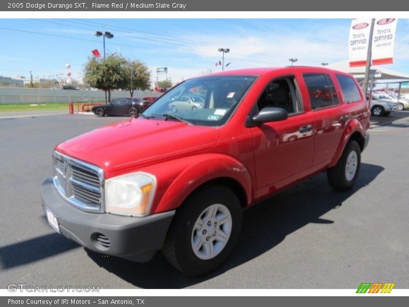 Flame Red / Medium Slate Gray 2005 Dodge Durango SXT