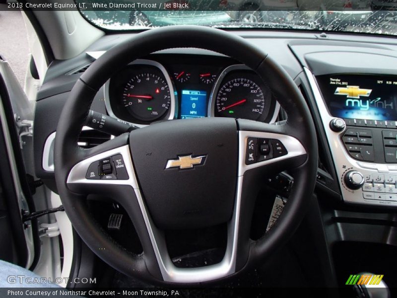 White Diamond Tricoat / Jet Black 2013 Chevrolet Equinox LT