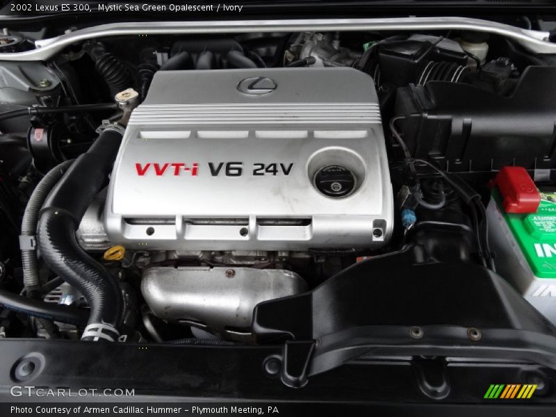 Mystic Sea Green Opalescent / Ivory 2002 Lexus ES 300