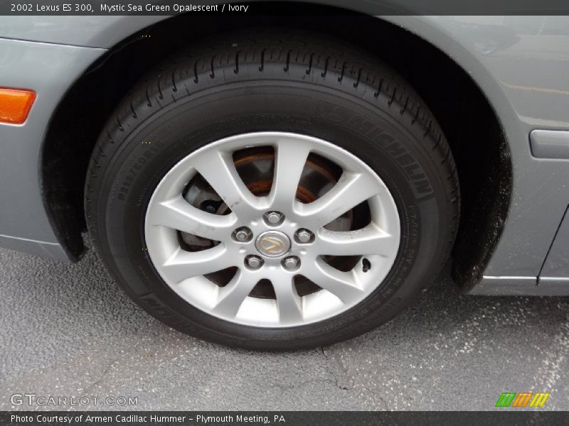 Mystic Sea Green Opalescent / Ivory 2002 Lexus ES 300