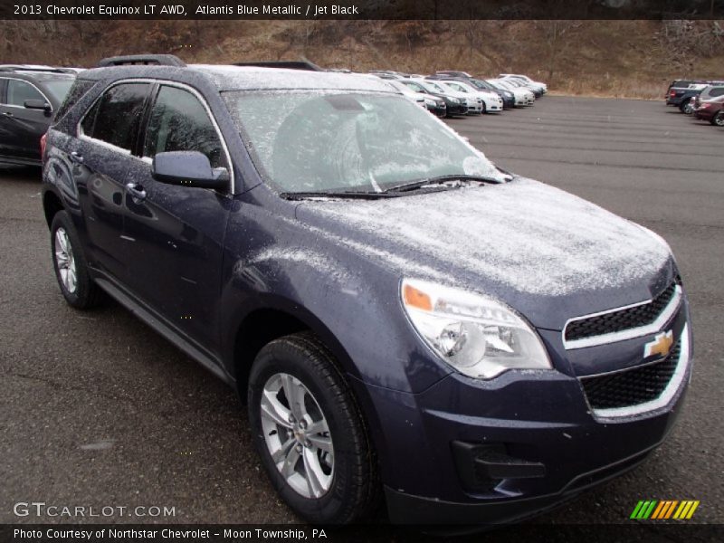 Atlantis Blue Metallic / Jet Black 2013 Chevrolet Equinox LT AWD