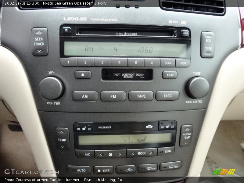 Mystic Sea Green Opalescent / Ivory 2002 Lexus ES 300