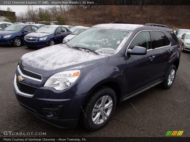 Atlantis Blue Metallic / Jet Black 2013 Chevrolet Equinox LT AWD