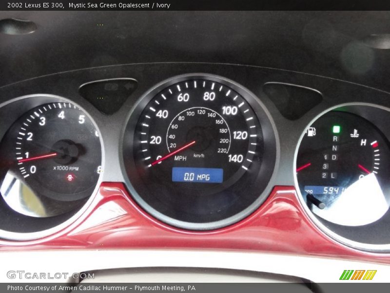 Mystic Sea Green Opalescent / Ivory 2002 Lexus ES 300