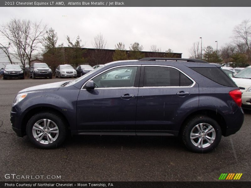 Atlantis Blue Metallic / Jet Black 2013 Chevrolet Equinox LT AWD