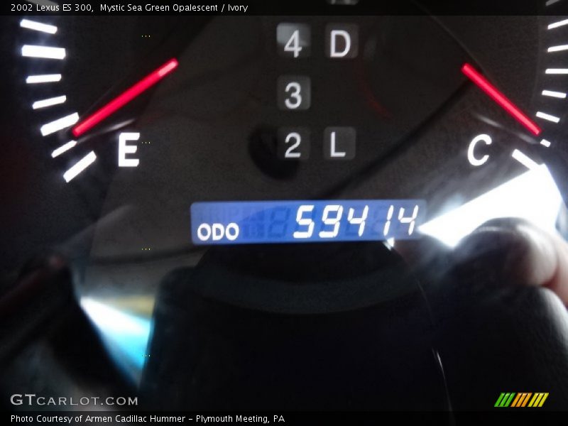 Mystic Sea Green Opalescent / Ivory 2002 Lexus ES 300