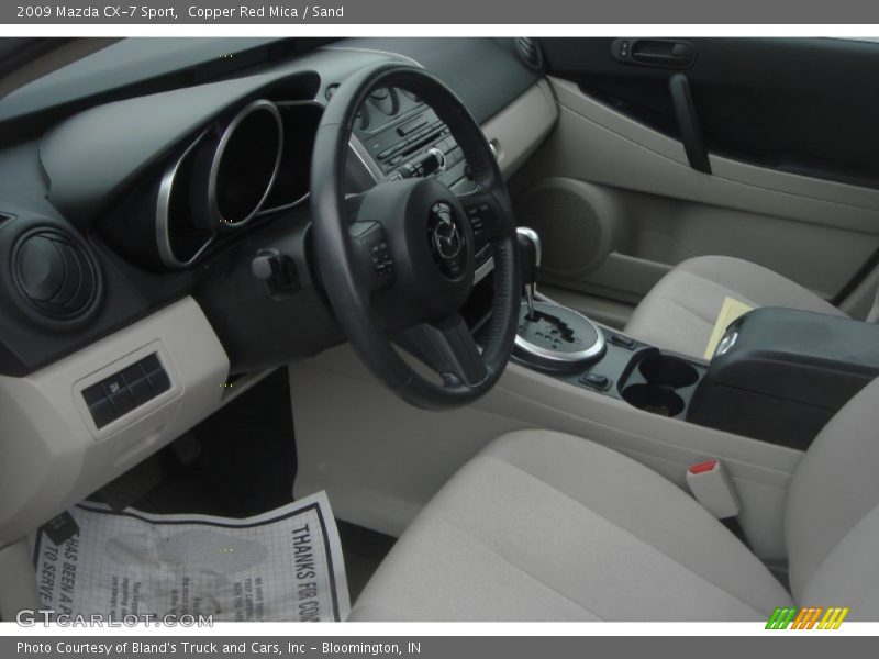 Sand Interior - 2009 CX-7 Sport 