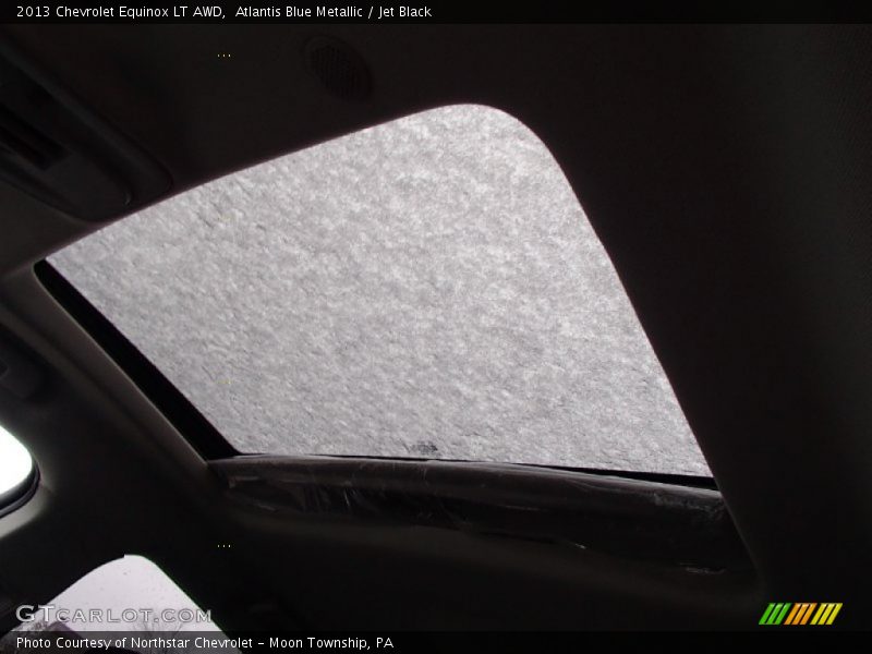 Atlantis Blue Metallic / Jet Black 2013 Chevrolet Equinox LT AWD