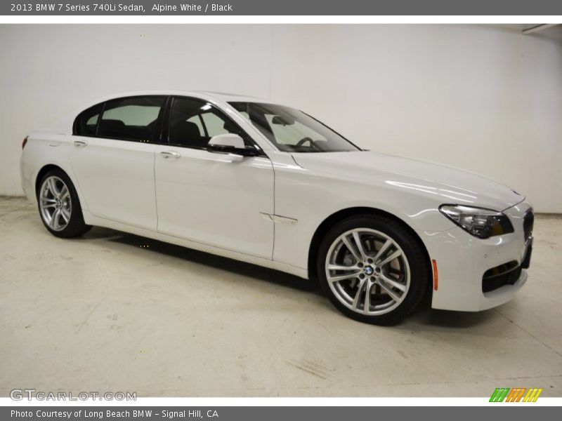Alpine White / Black 2013 BMW 7 Series 740Li Sedan