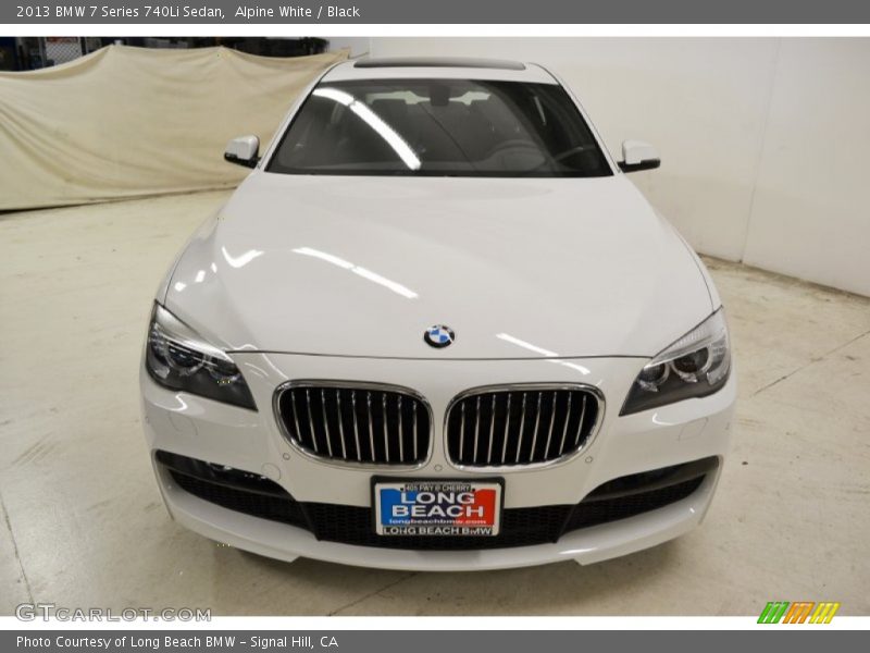 Alpine White / Black 2013 BMW 7 Series 740Li Sedan