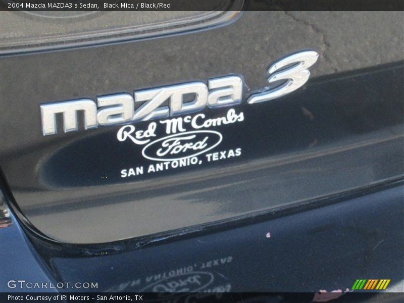Black Mica / Black/Red 2004 Mazda MAZDA3 s Sedan